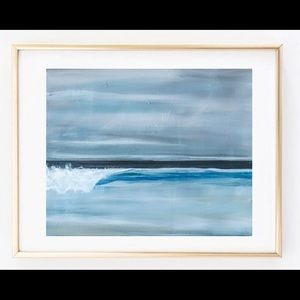 Acrylic ocean painting, art print, wall art, home